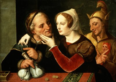 Più si invecchia, più si diventa pazzi, così dice il vecchio da Master of the Prodigal Son